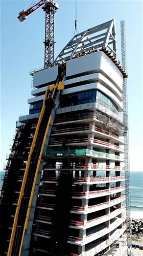 Building the Burj Al Arab on Water 🤯 #construction #transformation #architecture