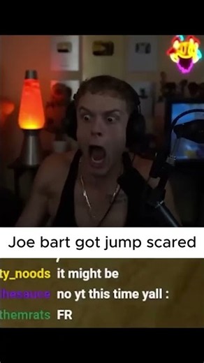 Joe Bart got scared and appreciate it 😭😭 joe bartolozzi scared #joebartolozzi #funny #gaming