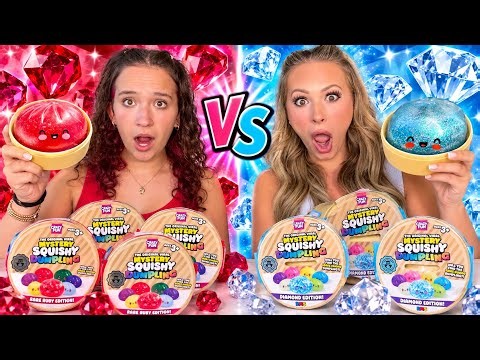 DIAMOND vs RUBY VIRAL DUMPLING UNBOXING 💎🤭 *Who will get the RARE?!* #dumplings #viral #trending