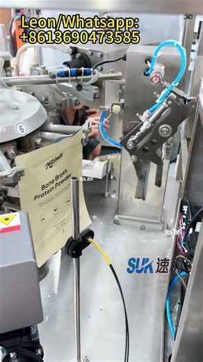 6GW Fully Automatic Powder Packing Line | Premade Pouch Filling & Sealing Machine