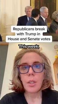 Republicans break with Trump in House and Senate votes