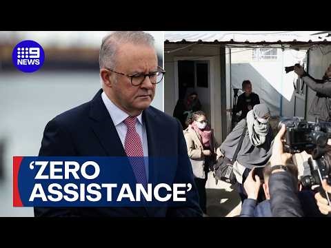 Protesters target Parliament House as 'ISIS Brides' attempt return | 9 News Australia