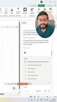 Don't Create Manual Dashboard in Excel! Instead Use Claude AI in Excel