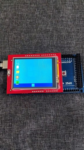 Mini Computer with Arduino Mega + TFT Display 🤖💻 #arduino #arduinomega #tftdisplay #arduinoideas