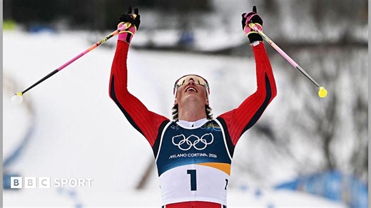 Winter Olympics 2026: Johannes Hoesflot Klaebo wins sixth medal of Games