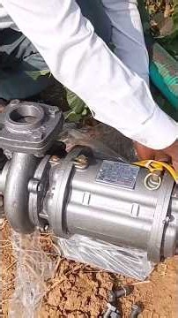New agriculture open well submersible pump motor installation..