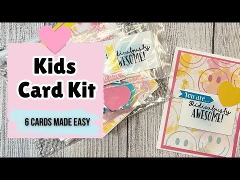 Kid’s Card Kit Tutorial | Make 6 Easy Handmade Cards