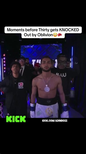 Moments before Thirty gets KNOCKED Out by Oblivion😳🥊#oblivion #fyp #thirty
