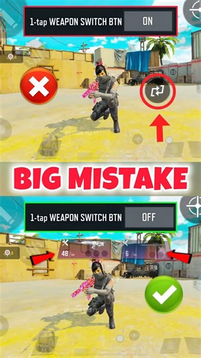 ✅ Fastest Weapon Switch settings in CODM BR 🔥💯 Codmobile Tips and Tricks #shorts #codmbr #codmiphone