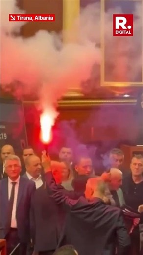 Flares, Blocked Podium Disrupt Albania’s Parliament as Opposition Confronts Government