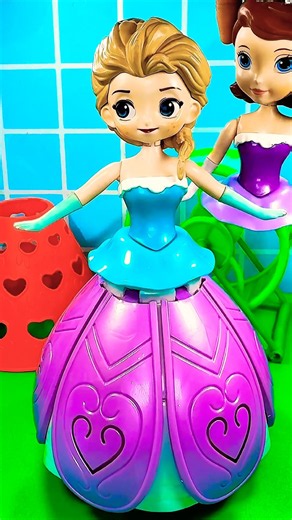 AMAZING ODDLY SATISFYING SOPHIA ~ FROZEN ELSA DISNEY PRINCESS VIDEO TOYS ☺️🥹#shorts #toys #disney