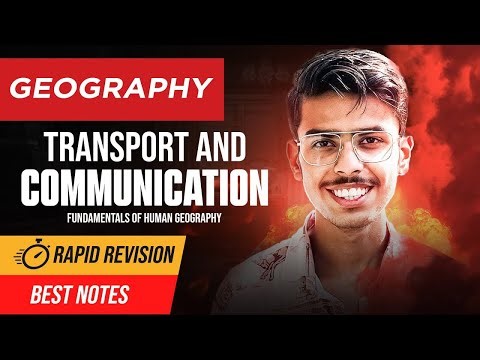 Transport and Communication (Book - 1) Class 12 Geography One Shot Rapid Revision