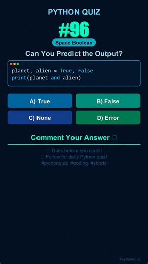 Python Quiz #96 — Can You Predict the Output? #shorts #python