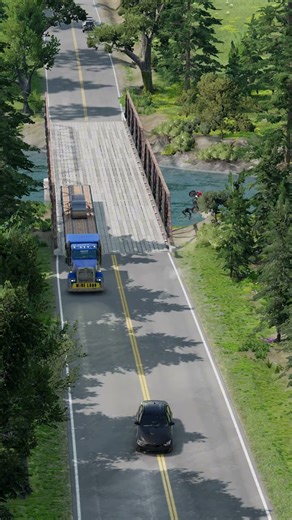 Realistic Highway Car Crashes #313