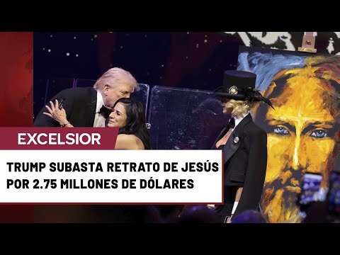 Trump subasta retrato de Jesús por 2.75 millones de dólares en gala de Año Nuevo