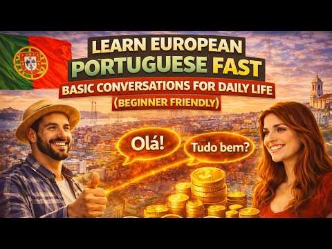 Learn European Portuguese Fast – Basic Conversations for Daily Life (Beginner Friendly)