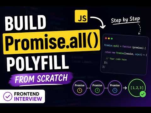 JavaScript Promise.all Polyfill Explained Step by Step #javascript #frontend #webdev