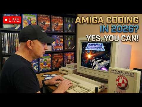 ⚡ Moon Cresta on Amiga | Alpha 0.3 Release + AMOS/AMAL Live Dev 🚀