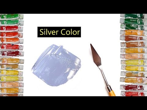 How To Make Silver Color - Mixing Acrylic Colors