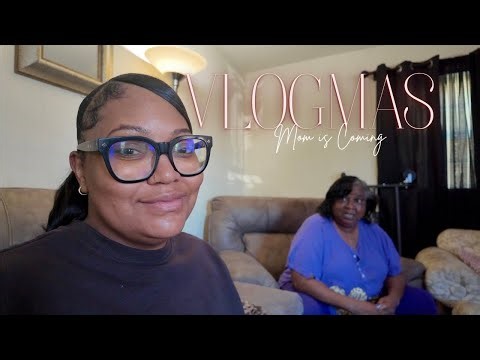 VLOGMAS | Preparing for mom to Come stay With me| The Best Christmas Gift ever | Coffee & Cleaning