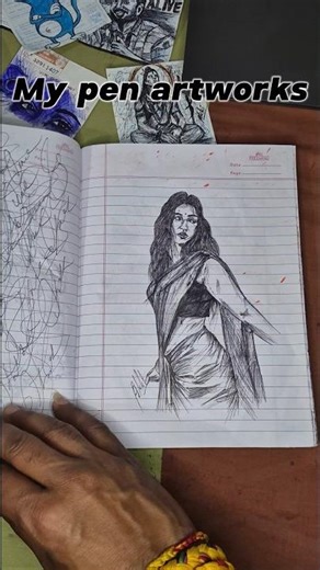 My pen artworks 🔥💞#penart #viral #art #sketch #trending #painting