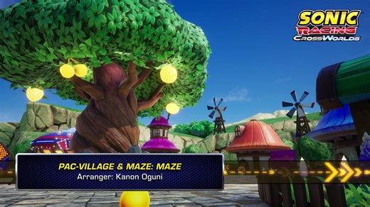 Chomp to the beat 🎶 Get lost in the Maze of music from the Sonic Racing: CrossWorlds PAC-MAN Pack, releasing later today! | PAC-MAN