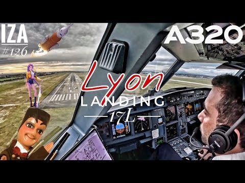 A320 LYS 🇫🇷 Lyon | LANDING 17L | 4K Cockpit View | ATC & Crew Comm