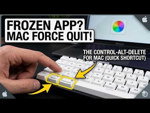 How To Force Close Or End Programs Apple MacOS - Mac alt-control-delete equivalent