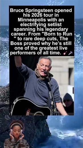 Bruce Springsteen Kicks Off 2026 Tour in Minneapolis — Full Setlist 🎸🎤 #shorts #brucespringsteen