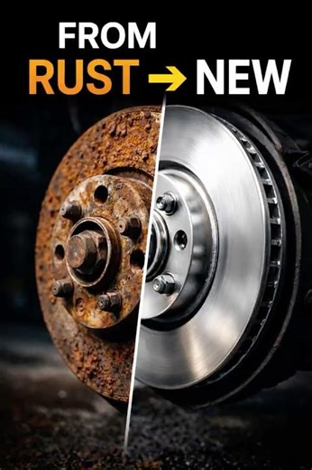 Satisfying Brake Disc Rust Removal #asmr #revivestudio #satisfying #shorts
