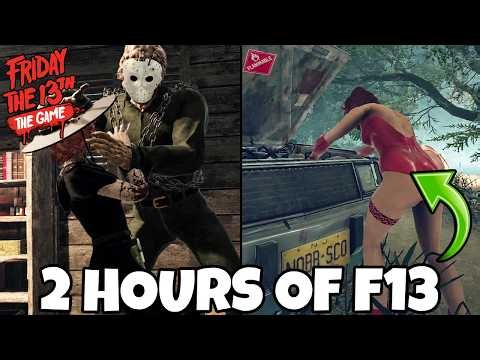 2 Hours Of JASON & COUNSELOR Gameplay | Friday the 13th: The Game (Camp Forest Green)