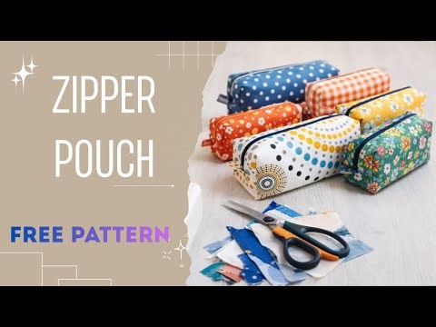 How to Sew a School Pencil Case | Easy Zipper Pouch Tutorial