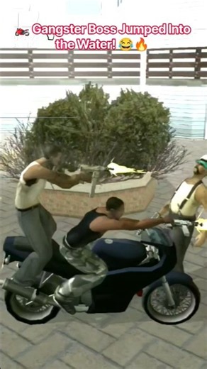 🔥 GTA San Andreas Bike Gang War! Drive By Shooting With My Partner 🚔💥 #shorts #viral #video