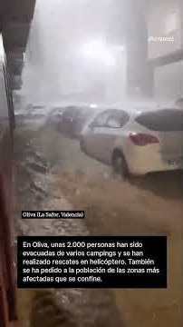 💧 Valencia y Alicante afectada por la DANA Adam