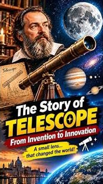 The Story of the Telescope 🔭 | How Was the Telescope Invented? | Galileo & Telescope History #Shorts