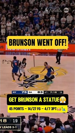 Jalen Brunson DESERVES a STATUE😤