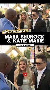 VGK Opening Knight: Mark Shunock and Katie Marie, In-Arena Hosts talks with Bryan Salmond