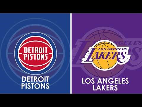Detroit Pistons vs Los Angeles Lakers NBA Live Scoreboard