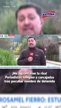 🔴🔵 Conductores de televisión de un noticieron de Chile no aguantaron la risa por nombre de detenido