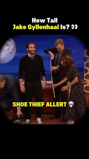 Conan Exposes Jake Gyllenhaal's Real Height 😂 #shorts