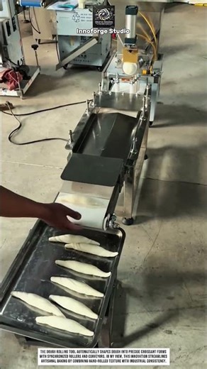 Dough Cutter and Rolling Tool Innovation for Croissant Shaping and Uniform Form #innovation