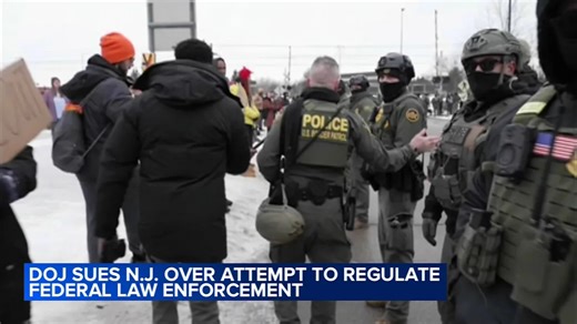 DOJ sues NJ over attempt to regulate federal law enforcement