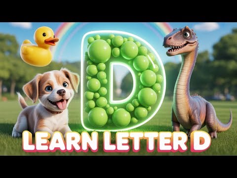 Letter D Words for Kids | Dog, Duck, Dinosaur & More! | Phonics & Writing | Little Learners 🐶🦆🦖