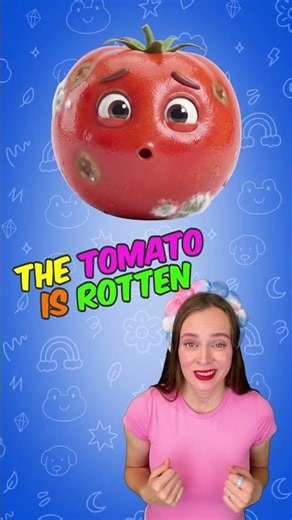 🍅 Rotten or Moldy? Learn Food Words in English! 🥛🍎 #Shorts