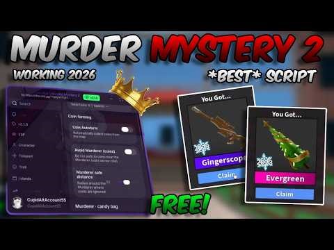 [🔥] BEST!! Murder Mystery 2 Script - Free Features 2026 (Aimbot, Kill All, ESP, Autofarm, And more)