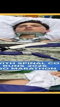 Teen with spinal cord injury runs 2026 Chicago Marathon