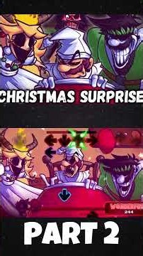 FNF - Mario's Madness [PART 2|Wahoo Hoo Hoo] (Christmas Surprise) (FNF MOD) #shorts