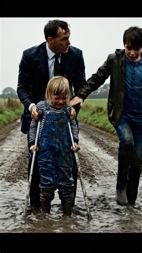 The Rich Man’s Son Couldn’t Walk — Until a Poor Boy Pulled Him Into a Muddy Puddle and Changed His Life Forever... Rain drummed relentlessly against the steel-framed windows of the Carter estate, perched on a private hill outside Portland, Oregon. Surveillance cameras blinked. Gates stayed locked. From the outside, the house looked powerful. Inside, it felt hollow. Michael Carter stood in his office, staring at spreadsheets he no longer understood. He was a high-level operations executive — the 