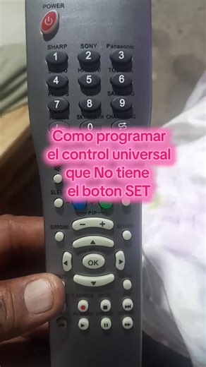 Cómo programar control universal sin botón SET