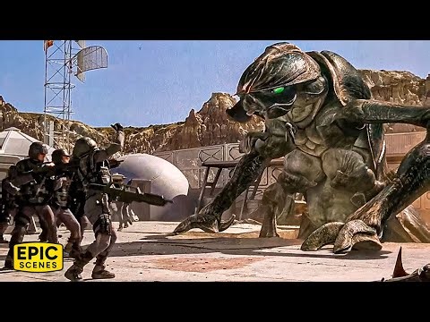 Massive Alien Siege At The Outpost 29 Fortress - Starship Troopers